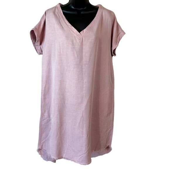Soft Surroundings Felicity Fringe Pink Dress - Picture 1 of 13